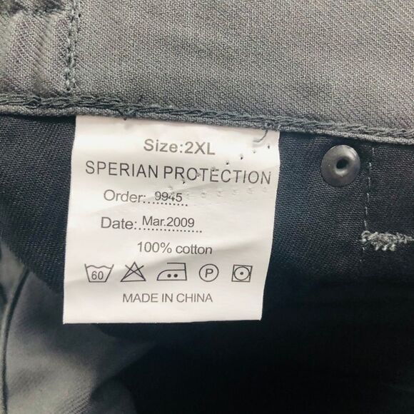 SPERIAN PROTECTION Mens Work Pants 2XL Gray NWOT - Picture 3 of 3